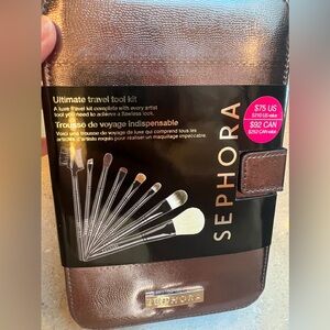 NWT Sephora 8 makeup tools in cool kit “Ultimate Travel Tool Kit” never opened!